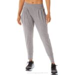 Asics pantalón de punto elástico suave mujer bruma sombra