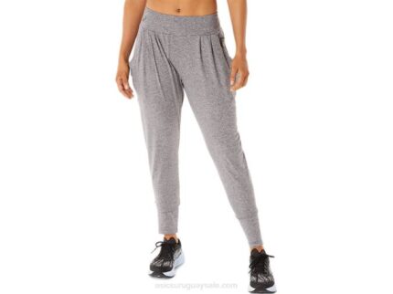 Asics pantalón de punto elástico suave mujer bruma sombra