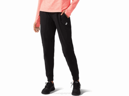 Asics pantalón tapered mujer rendimiento negro Thermopolis