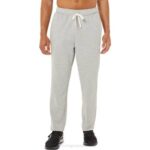 Asics pantalón tapered polar hombre gris claro estilo moderno