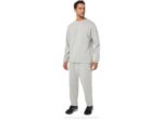 Asics pantalón tapered polar hombre gris claro estilo moderno - Image 4
