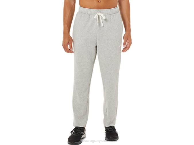 asics_pantalon_tapered_polar_hombre_gris_claro_estilo_moderno.jpg Asics pantalón tapered polar hombre gris claro estilo moderno - Image 1