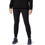 Asics pantalón tapered stretch mujer rendimiento negro estilo y comodidad