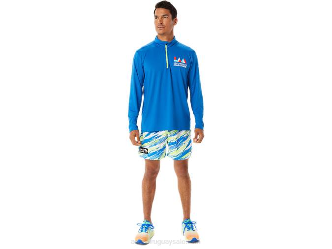 Asics Pantalones Cortos 5 Pulgadas Hombre Verde Peligro Listos para Usar - Image 3