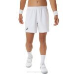 Asics pantalones cortos 7 pulgadas blanco brillante para hombres