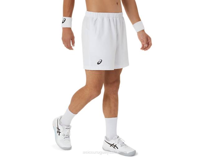 Asics pantalones cortos 7 pulgadas blanco brillante para hombres - Image 3