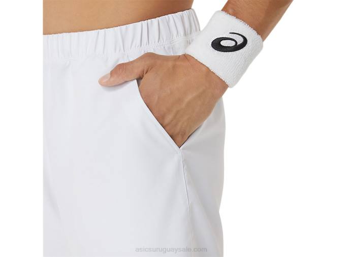 Asics pantalones cortos 7 pulgadas blanco brillante para hombres - Image 5