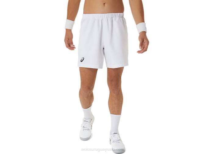 Asics pantalones cortos 7 pulgadas blanco brillante para hombres - Image 1