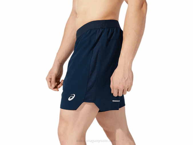 Asics pantalones cortos 7 pulgadas hombre azul francés estilo y confort - Image 3