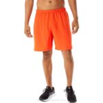 Asics pantalones cortos 7in hombre tomate cherry estilo activo