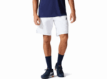 Asics pantalones cortos 9 pulgadas hombres blanco brillante rendimiento