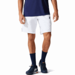 Asics pantalones cortos 9 pulgadas hombres blanco brillante rendimiento