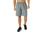 Asics pantalones cortos 9 pulgadas jaspeado gris oscuro negro listos para usar