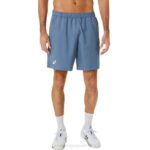Asics pantalones cortos 9in para hombres azul acero cómodos y ligeros