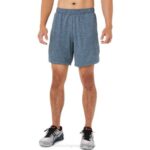 Asics pantalones cortos de 7 pulgadas para hombre brezo de yeso cómodos y ligeros