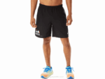 Asics pantalones cortos de 7 pulgadas rendimiento negro para hombre