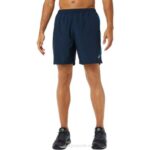 Asics pantalones cortos de 7in para hombre azul francés lago estilo y comodidad
