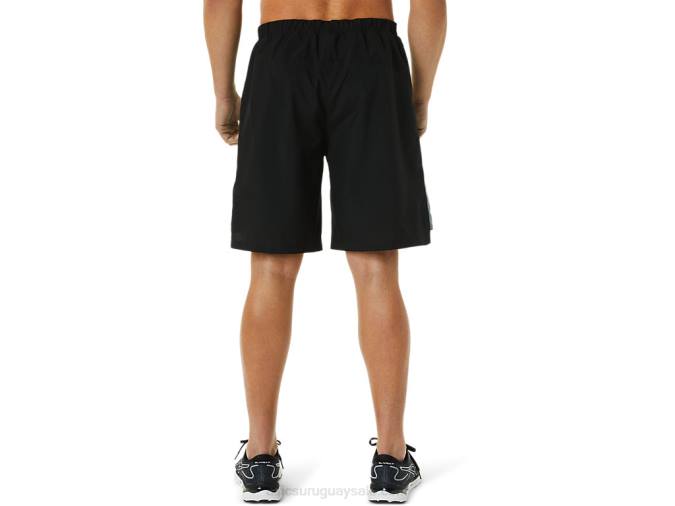 Asics pantalones cortos de 9 pulgadas rendimiento negro para hombres - Image 2