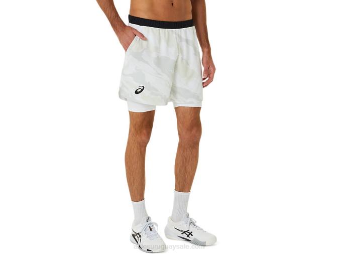 Asics pantalones cortos de hombre 7 pulgadas blanco brillante deportivas - Image 3