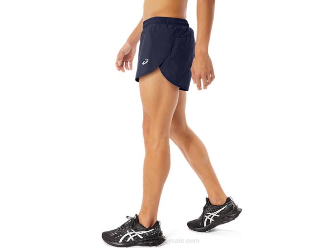 Asics pantalones cortos de hombre divididos azul deportivos - Image 3