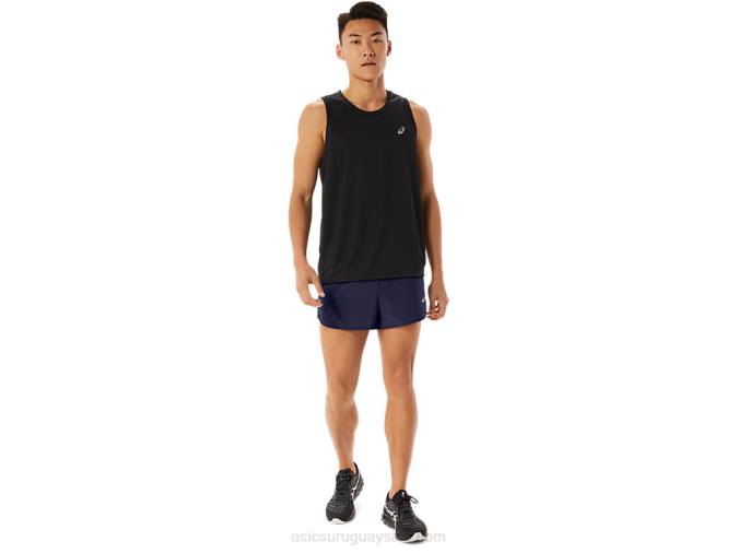 Asics pantalones cortos de hombre divididos azul deportivos - Image 4