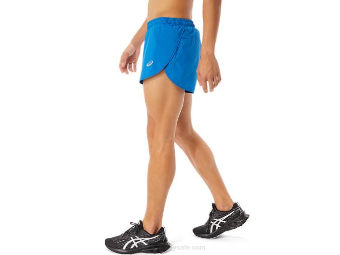 Asics pantalones cortos de hombre divididos azul estilo deportivo - Image 3