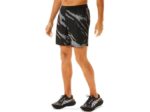 Asics pantalones cortos de hombre estampado completo negro gris rendimiento - Image 3
