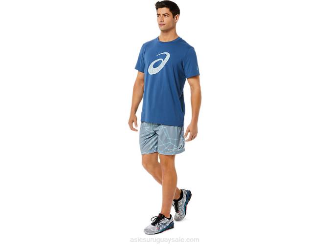 Asics pantalones cortos de hombre estampado completo yeso verano - Image 3