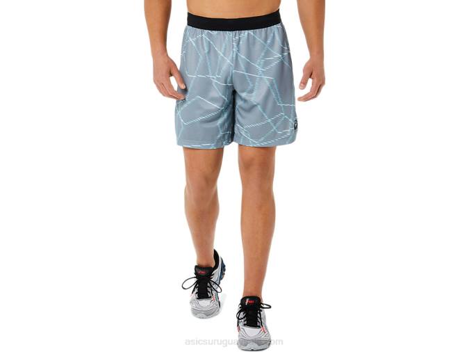 Asics pantalones cortos de hombre estampado completo yeso verano - Image 1