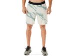 Asics pantalones cortos de hombre estampado gris humo y gris pizarra