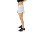 Asics pantalones cortos de mujer 3 pulgadas blanco brillante estilo deportivo - Image 3