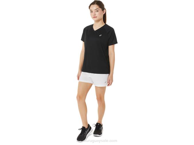 Asics pantalones cortos de mujer 3 pulgadas blanco brillante estilo deportivo - Image 5