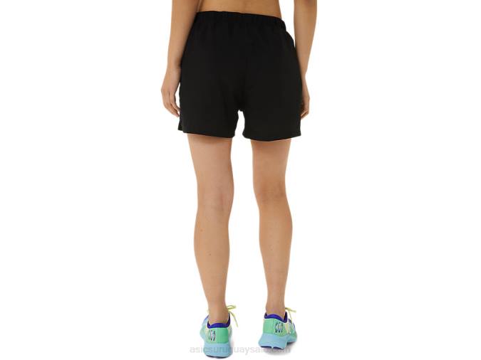 Asics pantalones cortos de mujer 3 pulgadas rendimiento negro 2023 - Image 2