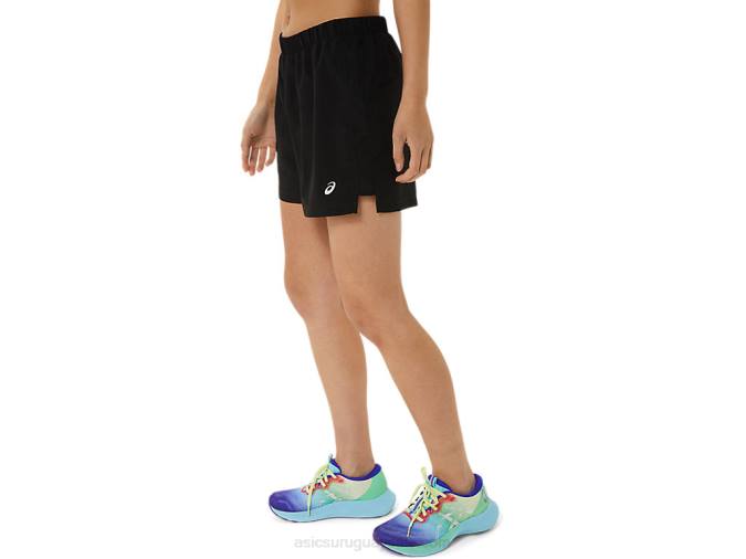 Asics pantalones cortos de mujer 3 pulgadas rendimiento negro 2023 - Image 3