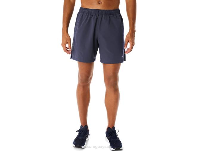 Asics pantalones cortos híbridos 7 pulgadas hombre niebla índigo confort y estilo - Image 1