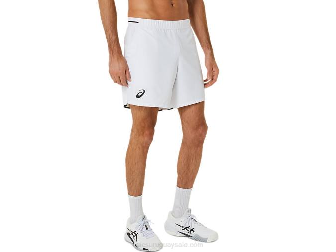 Asics pantalones cortos hombre 7 brillante blanco estilo deportivo - Image 3