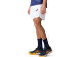 Asics pantalones cortos masculinos brillantes 7 en blanco - Image 3
