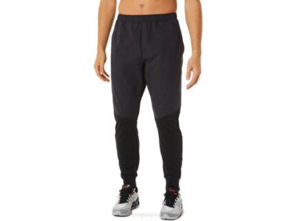 Asics pantalones híbridos de hombre rendimiento negro deportivos cómodos