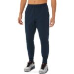 Asics pantalones híbridos hombre azul francés estilo moderno