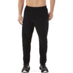 Asics pantalones tejidos de rendimiento negro para hombre