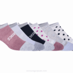 Asics paquete de calcetines acelerados mujer azul morado set 6 piezas