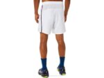 Asics partido masculino 7 en corto blanco brillante estilo y confort - Image 2