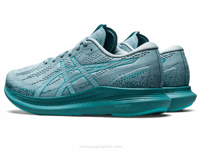 Asics paseo a pie azul humo vidrio mar comodidad y estilo - Image 3