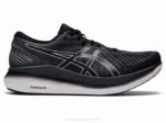 Asics paseo en planeador negro gris cómodo y ligero