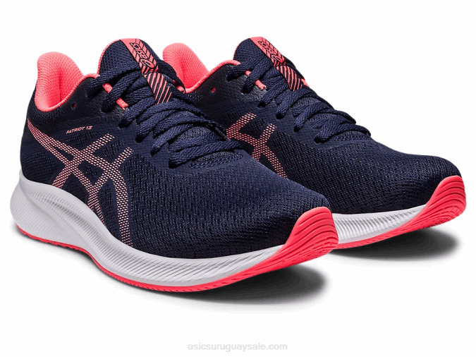 Asics Patriota 13 Zapatillas Medianoche Coral Ardiente Rendimiento Estilo - Image 2