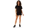 Asics playera boxy de rayas negra para mujer estilo moderno - Image 4