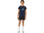 Asics playera corta gráfica tenis niños medianoche diversión activa - Image 4