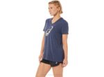 Asics playera de manga corta cuello en v flor de cerezo brezo mujer - Image 3