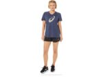 Asics playera de manga corta cuello en v flor de cerezo brezo mujer - Image 4