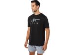 Asics playera de manga corta rayas rendimiento negra - Image 4